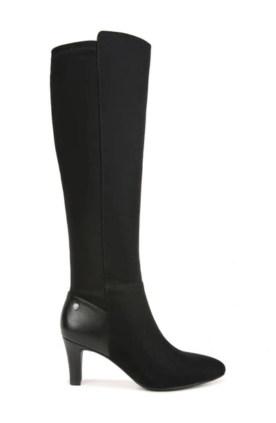 Lifestride Gracie Knee High Boot In Black Suede