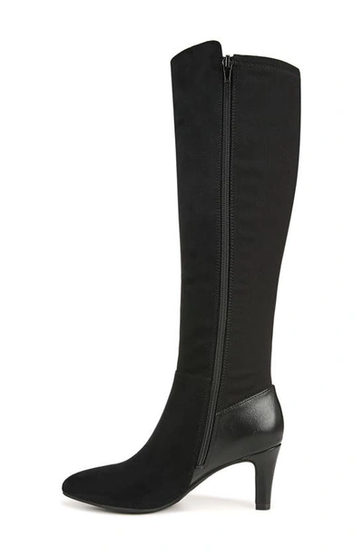 Shop Lifestride Gracie Knee High Boot In Black Suede