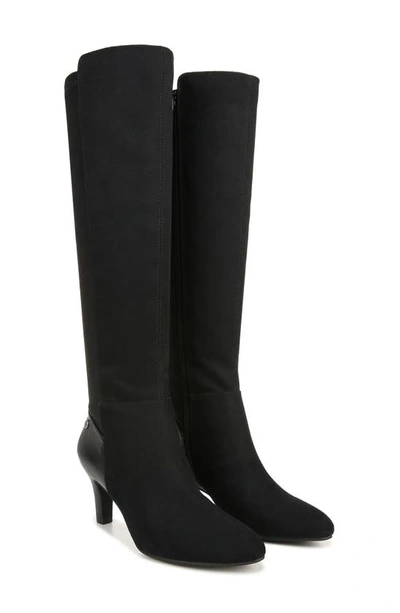 Lifestride Gracie Knee High Boot In Black Suede