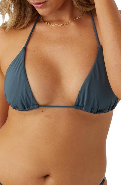 Shop O'neill Saltwater Venice Bikini Top In Slate