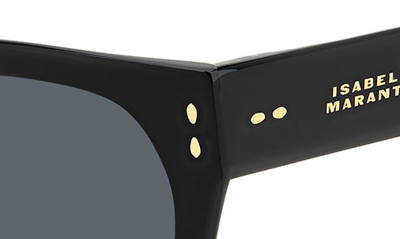 Shop Isabel Marant 53mm Cat Eye Sunglasses In Black/ Grey