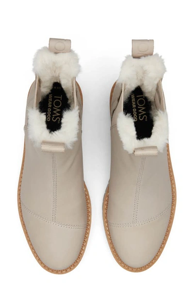 Shop Toms Dakota Faux Fur Lined Chelsea Boot In Grey