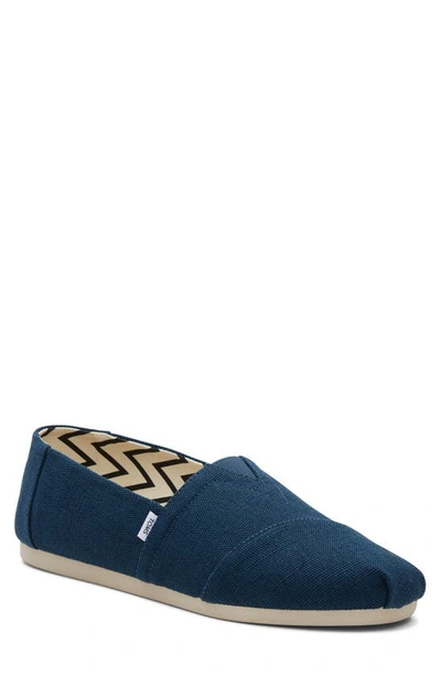 Shop Toms Alpargata Heritage Slip-on Sneaker In Dark Blue