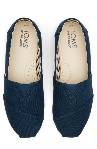 Shop Toms Alpargata Heritage Slip-on Sneaker In Dark Blue