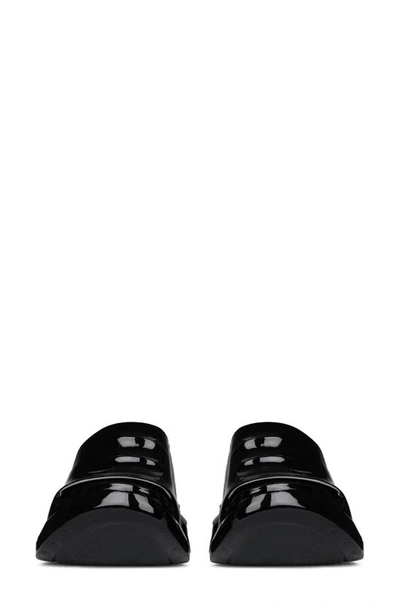 Shop Givenchy Marshmallow Wedge Slide Sandal In Black Patent