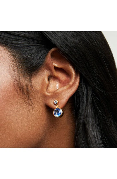 Shop Dean Davidson Signature Droplet Stud Earrings In Midnight Blue/ Gold