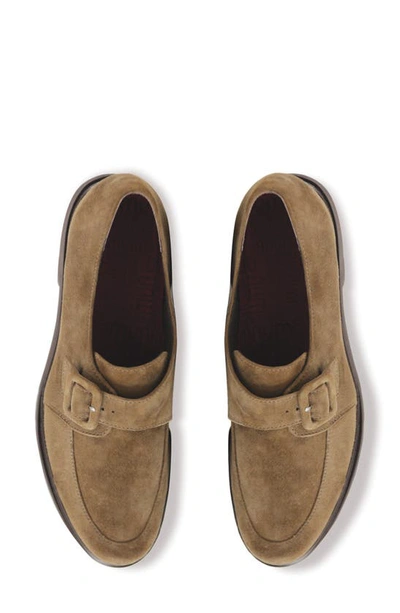 Shop Munro Winslow Monk Strap Loafer In Fawn