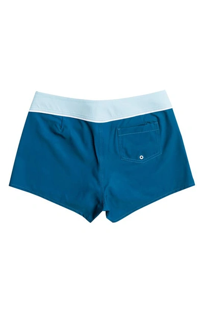 Shop Roxy Life Capsule Swim Shorts In Moroccan Blue