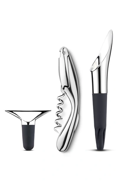 Georg Jensen Silver Wine & Bar Set In Silver