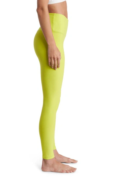 Shop Beyond Yoga Spacedye At Your Leisure High Waisted Midi Leggings In Lime Citron Heather