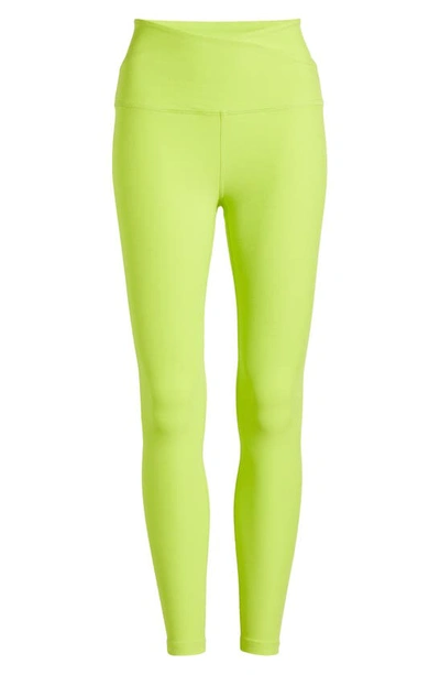 Shop Beyond Yoga Spacedye At Your Leisure High Waisted Midi Leggings In Lime Citron Heather