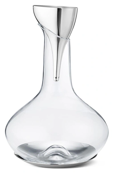 Shop Georg Jensen Sky Wine Aerating Funnel In Silver