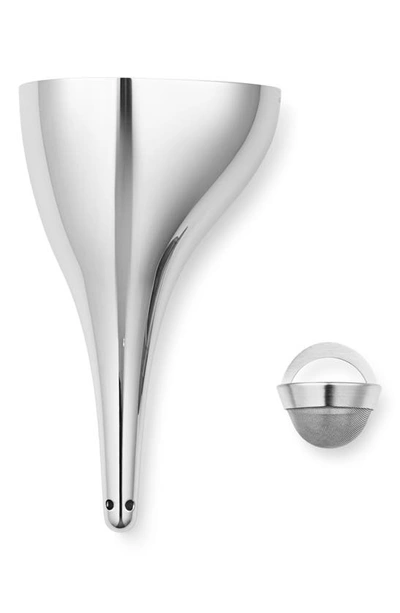 Shop Georg Jensen Sky Wine Aerating Funnel In Silver