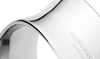 Shop Georg Jensen Cobra Set Of 2 Napkin Rings In Silver
