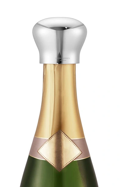Shop Georg Jensen Sky Champagne Bottle Stopper In Silver
