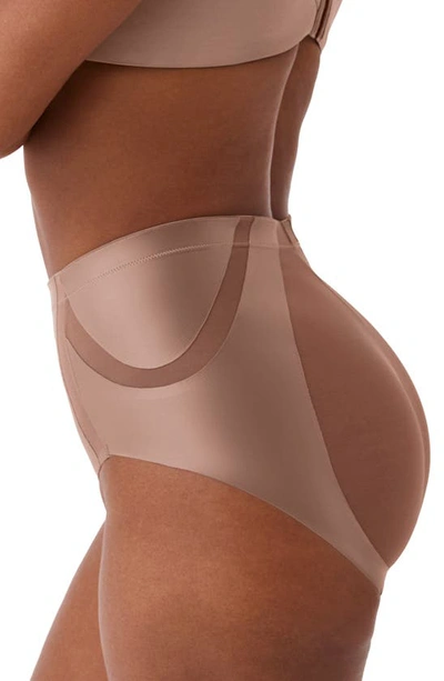 Shop Spanx Booty Lifting Briefs In Cafe Au Lait