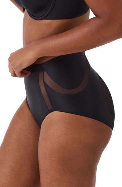 Shop Spanx Booty Lifting Briefs In Very Black