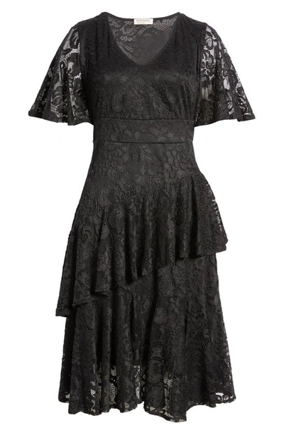 Shop Kiyonna Lace Affair Cocktail Dress In Onyx