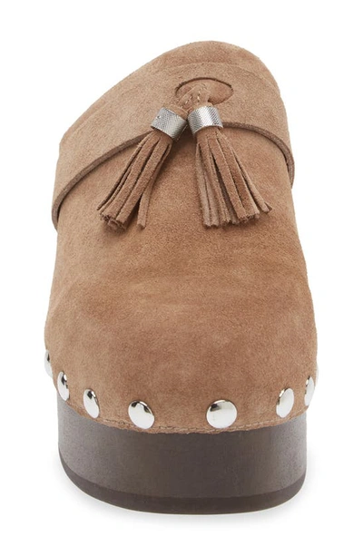 Rag & Bone Johannes Genuine Shearling Clog In Cml/ Natshl