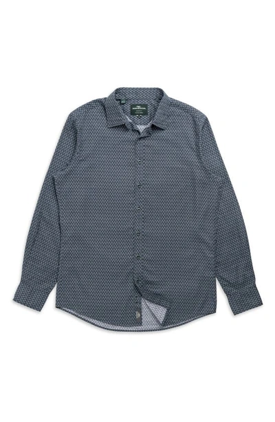 Shop Rodd & Gunn Stanaway Sports Fit Button-up Shirt In Midnight
