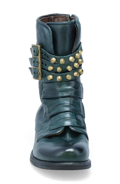 Shop As98 Taylen Studded Bootie In Teal