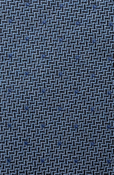 Shop Jack Victor Cotton Blend Tie In Blue