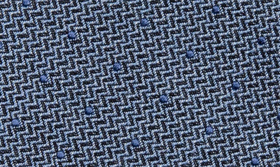 Shop Jack Victor Cotton Blend Tie In Blue