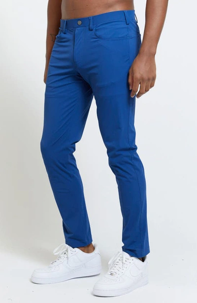 Shop Redvanly Kent Pull-on Golf Pants In Indigo