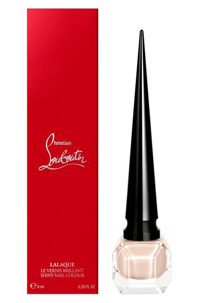 Shop Christian Louboutin Lalaque Le Vernis Brillant In Beige In Bed 331