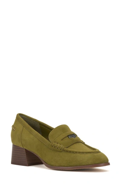 Shop Vince Camuto Carissla Loafer Pump In Moss