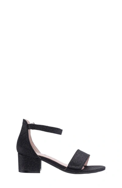 Shop Nina Rejina Ankle Strap Sandal In Black Glitter