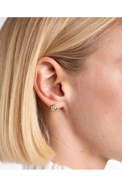 Shop Alexis Bittar Asterales Molten Bezel Stud Earrings In Air