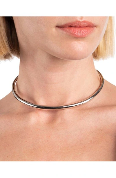 Shop Alexis Bittar Collar Necklace In Silver