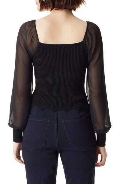 Shop Sam Edelman Alexi Long Sleeve Sweater Top In Black