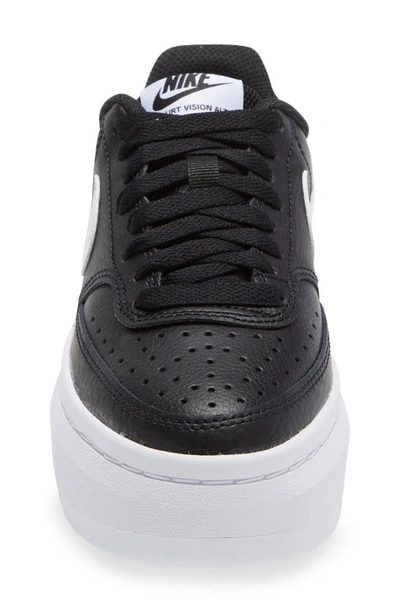 Shop Nike Court Vision Alta Platform Sneaker In Black/ Black/ White