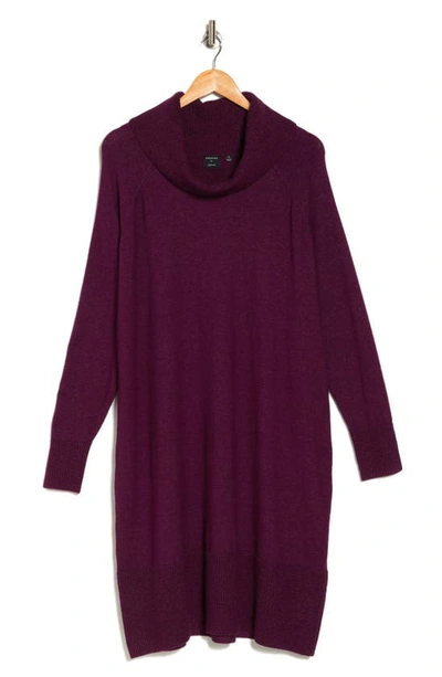 Shop Cyrus Cowl Neck Long Sleeve Sweater Dress In Tentation
