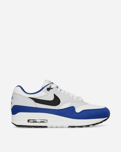 Shop Nike Air Max 1 Sneakers White / Deep Royal Blue In Multicolor