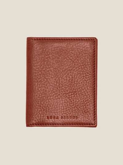 Shop Luca Faloni Caramel Brown Bifold Cardholder