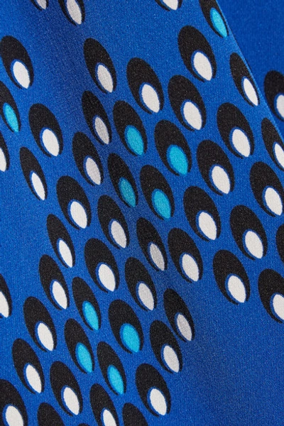 Shop Diane Von Furstenberg Ivena Printed Stretch-silk Jumpsuit