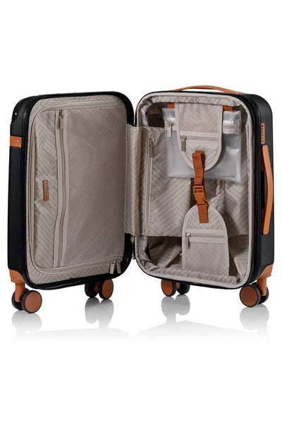 Champs Vintage Carry-on Hardside Spinner In Black