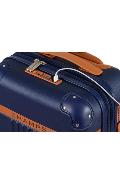 Champs Vintage Carry-on Hardside Spinner In Navy