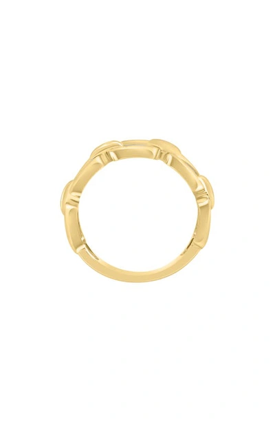 Shop Effy 14k Yellow Gold Baguette Diamond Link Ring