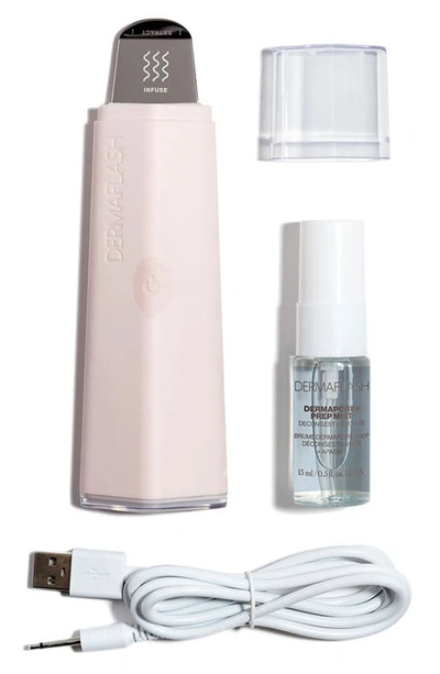 Shop Dermaflash Dermapore+ Ultrasonic Pore Extractor + Skincare Infuser In Blush