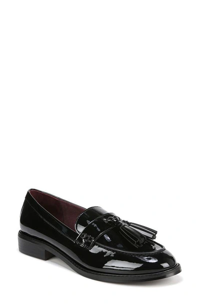Franco Sarto Womens Solid Man Made Loafers In Black