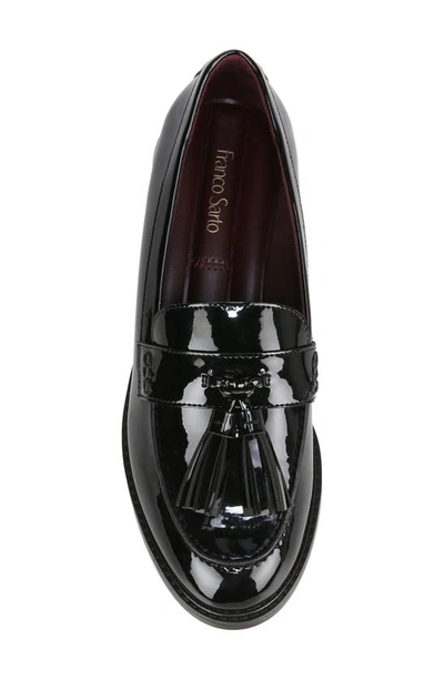 Franco Sarto Womens Solid Man Made Loafers In Black