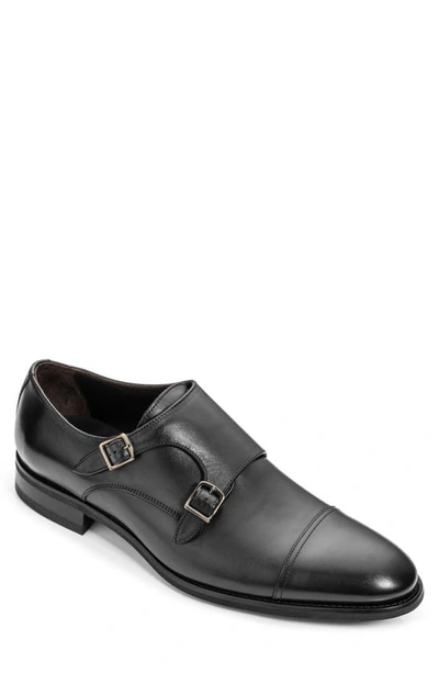 Shop To Boot New York Hammill Cap Toe Double Monk Strap Shoe In Butterfly Nero