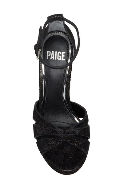 Shop Paige Val Ankle Strap Sandal In Black