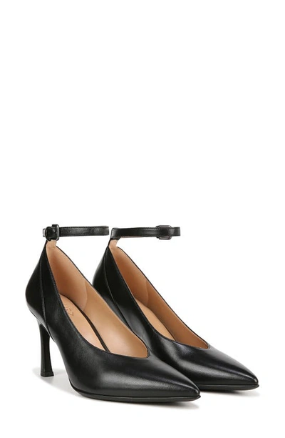 Shop Naturalizer Ace Pointed Toe Pump In Black Leather