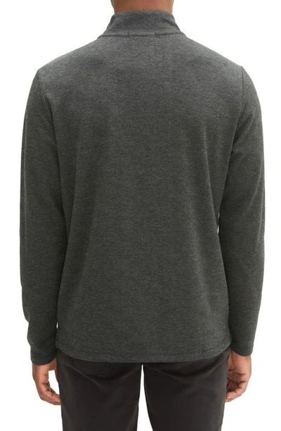 Robert Barakett Milligan Long Sleeve Half Zip Sweater In Charcoal