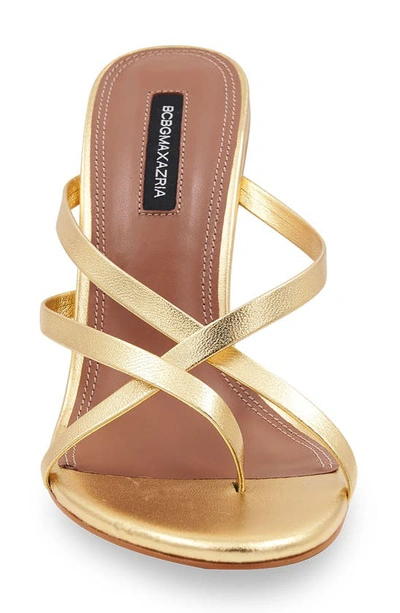 Shop Bcbgmaxazria Davey Sandal In Gold